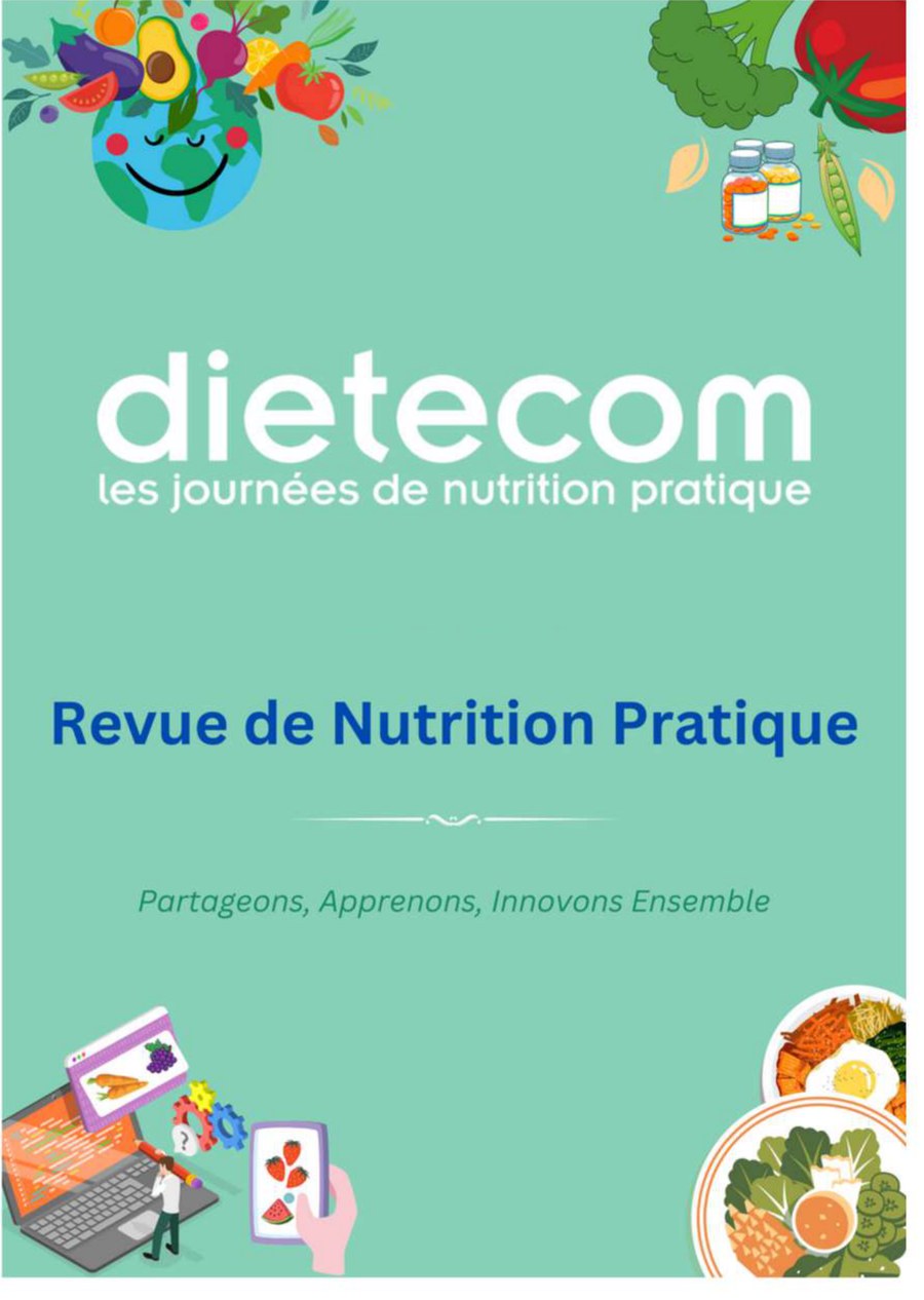 Couverture de la Revue de Nutrition Pratique, les actes de Dietecom